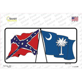 Confederate South Carolina State Flag Novelty Sticker Decal