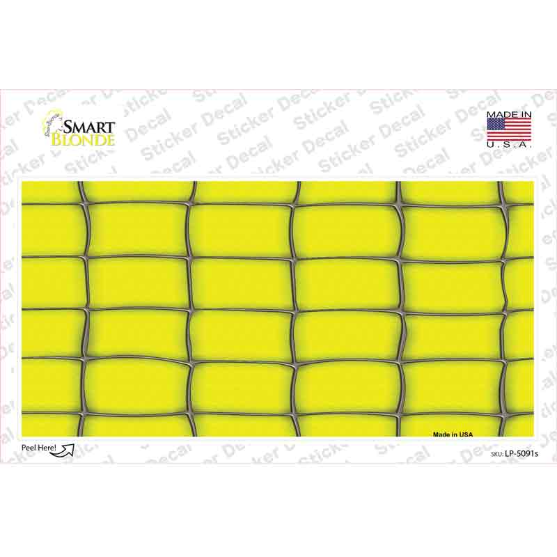 Web Yellow Novelty Sticker Decal