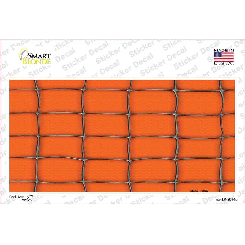 Web Orange Novelty Sticker Decal