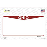 Ohio State Background Novelty Sticker Decal