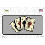 Four Aces Cards Novelty Sticker Decal