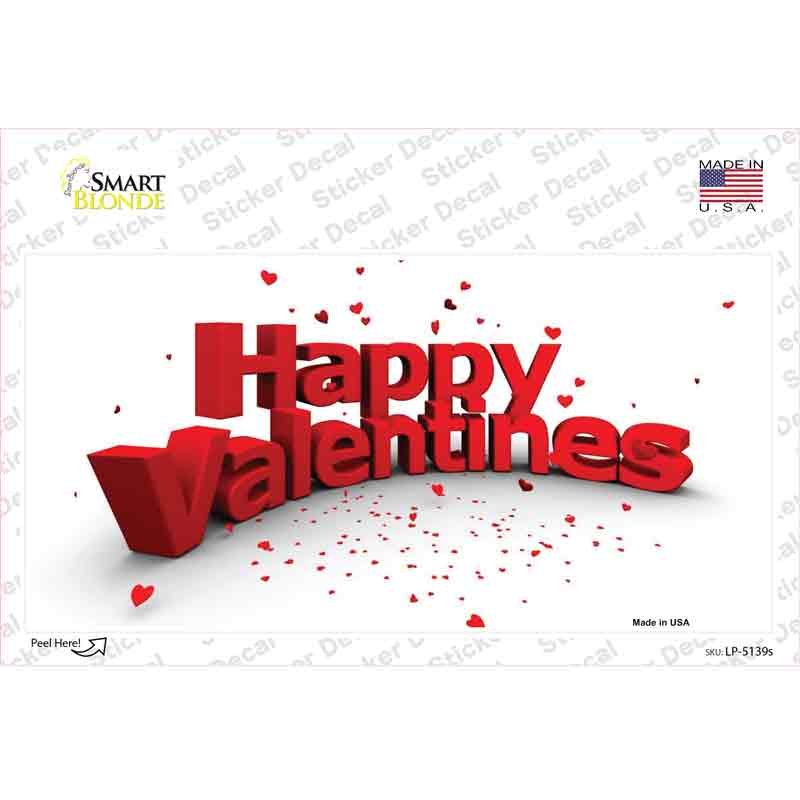 Happy Valentines Novelty Sticker Decal
