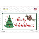 Merry Christmas Tree Novelty Sticker Decal