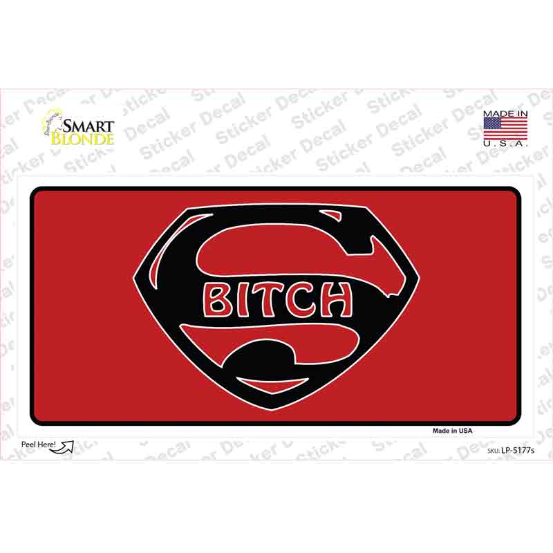Super Bitch Novelty Sticker Decal