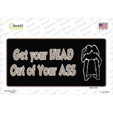 Head Out of Your Ass Novelty Sticker Decal
