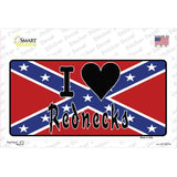I Love Rednecks Novelty Sticker Decal