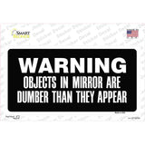 Objects In Mirror Novelty Sticker Decal