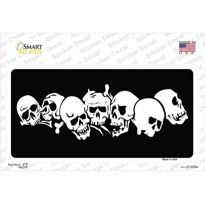 Skulls Novelty Sticker Decal