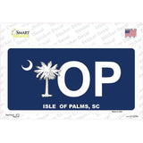 IOP Isle of Palms Blue Novelty Sticker Decal