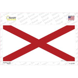 Alabama State Flag Novelty Sticker Decal