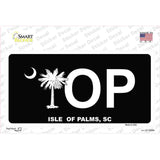 IOP Isle of Palms Black Novelty Sticker Decal
