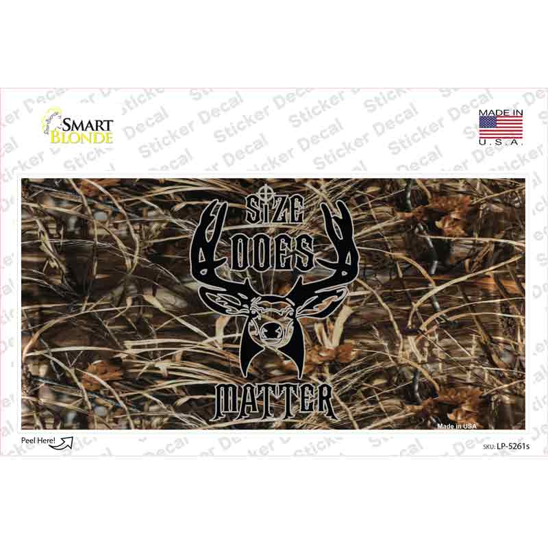 Size Does Matter Novelty Sticker Decal