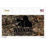 Warning Shotgun Owner Novelty Sticker Decal