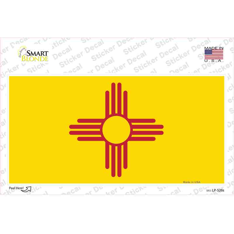 New Mexico State Flag Novelty Sticker Decal