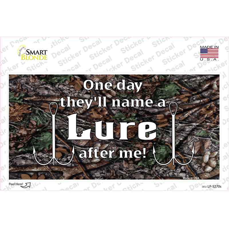 Name A Lure After Me Novelty Sticker Decal