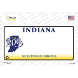Indiana State Bicentennial Novelty Sticker Decal