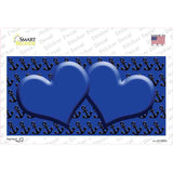 Blue Black Anchor Blue Heart Center Novelty Sticker Decal