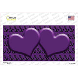 Purple Black Anchor Purple Heart Center Novelty Sticker Decal