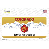 Denver Fire Fighter Novelty Sticker Decal