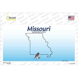 Missouri State Background Novelty Sticker Decal