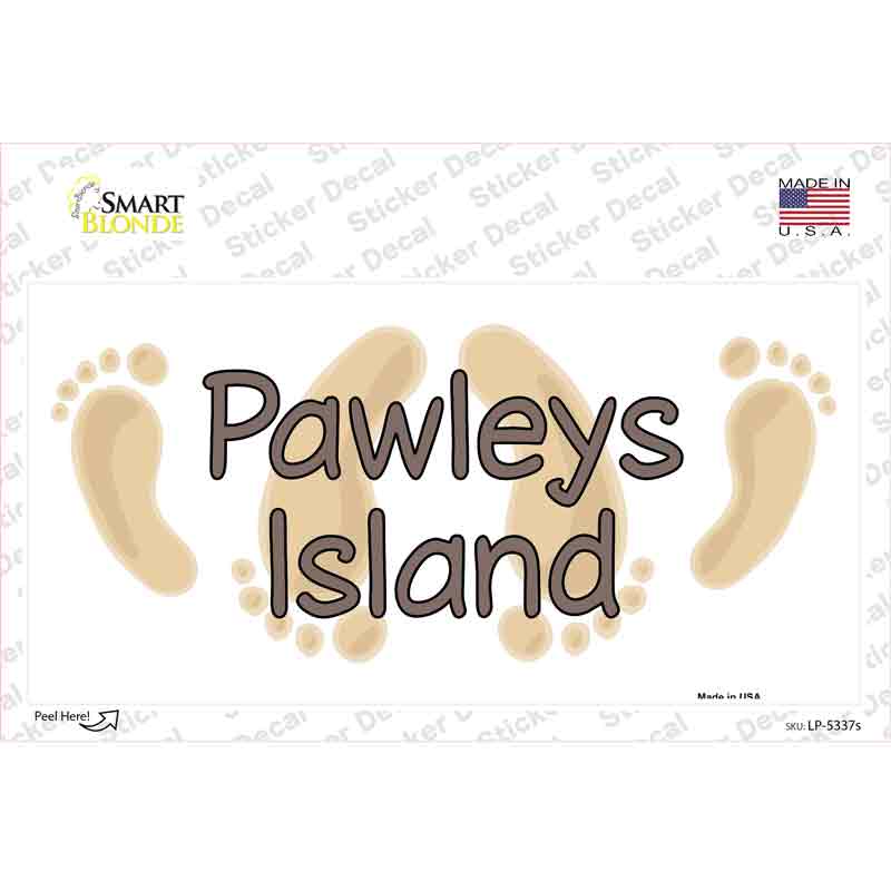 Pawleys Island Foots Novelty Sticker Decal