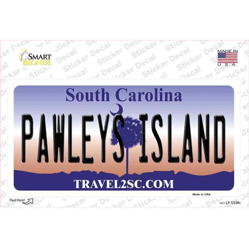 Pawleys Island South Carolina Novelty Sticker Decal