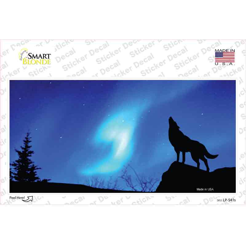 Wolf Body Novelty Sticker Decal