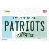 Patriots New Hampshire Novelty Sticker Decal