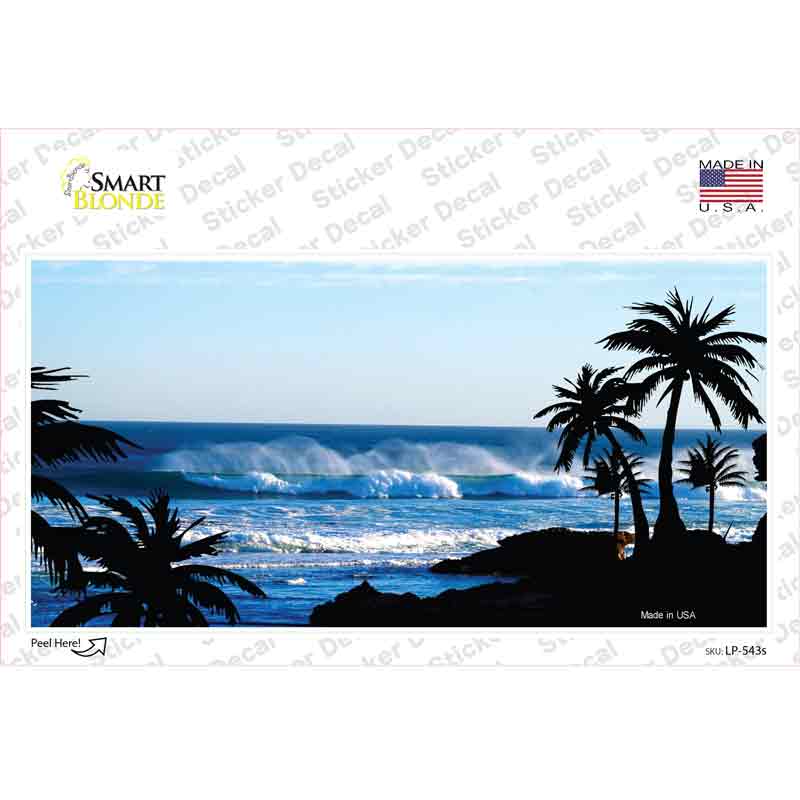 Ocean Wave Novelty Sticker Decal