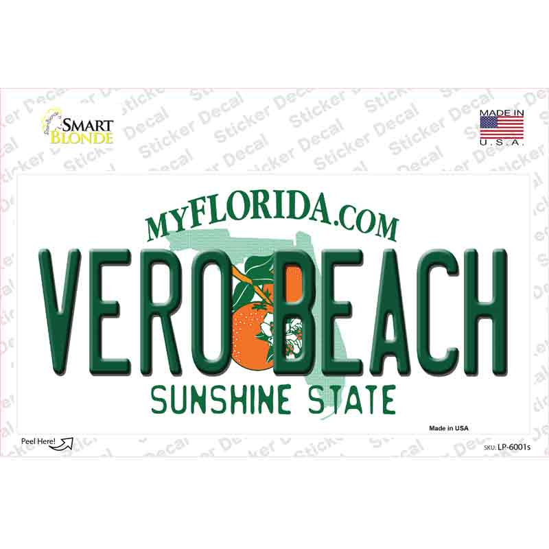 Vero Beach Florida Novelty Sticker Decal