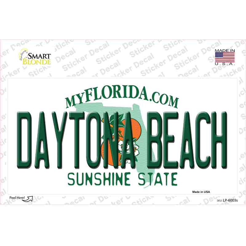 Daytona Beach Florida Novelty Sticker Decal