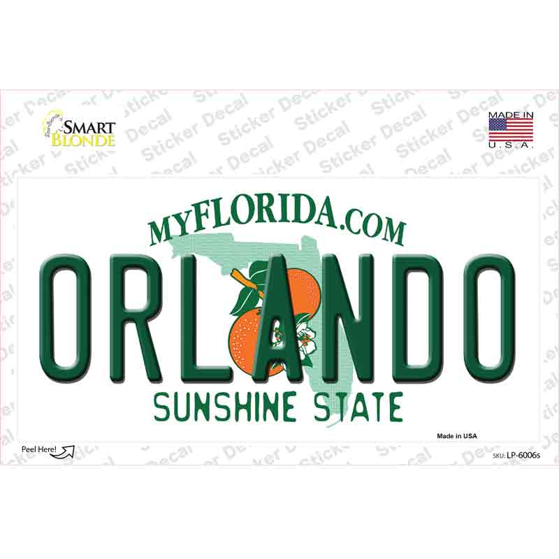 Orlando Florida Novelty Sticker Decal
