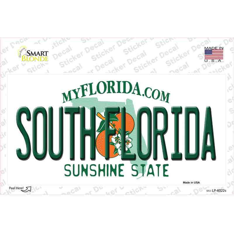 South Florida Novelty Sticker Decal
