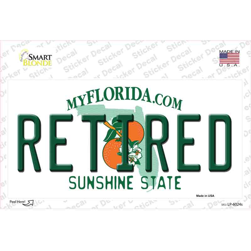 Retired Florida Novelty Sticker Decal
