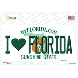 I Love Florida Novelty Sticker Decal