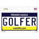 Golfer Pennsylvania State Novelty Sticker Decal