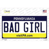 Bad Girl Pennsylvania State Novelty Sticker Decal