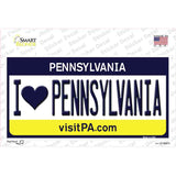 I Love Pennsylvania State Novelty Sticker Decal