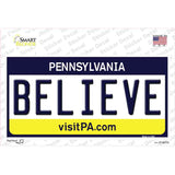Believe Pennsylvania State Novelty Sticker Decal