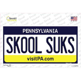 Skool Suks Pennsylvania State Novelty Sticker Decal
