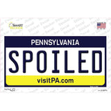 Spoiled Pennsylvania State Novelty Sticker Decal