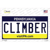 Climber Pennsylvania State Novelty Sticker Decal