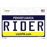 Rider Pennsylvania State Novelty Sticker Decal