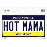 Hot Mama Pennsylvania State Novelty Sticker Decal