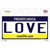 Love Pennsylvania State Novelty Sticker Decal