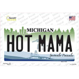 Hot Mama Michigan Novelty Sticker Decal