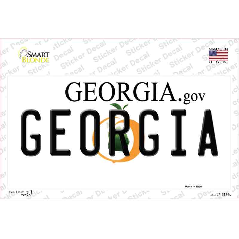 Georgia Novelty Sticker Decal