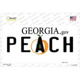 Peach Georgia Novelty Sticker Decal
