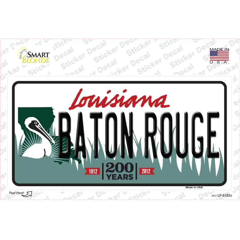 Baton Rouge Louisiana Novelty Sticker Decal