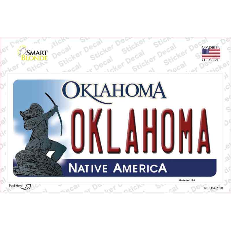 Oklahoma Novelty Sticker Decal